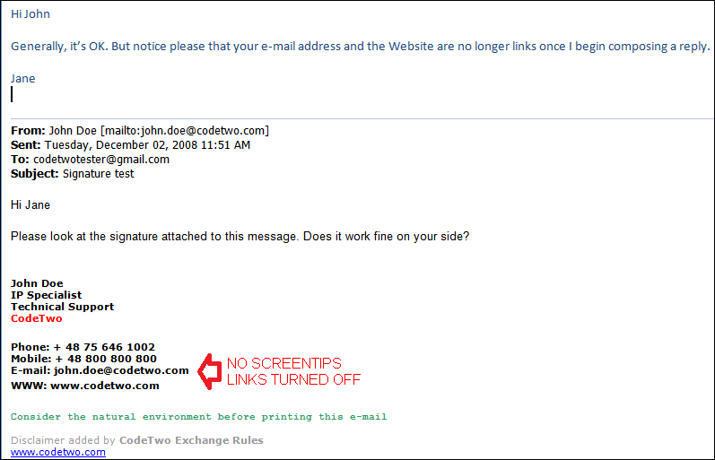 How to correctly edit the HTML code of a signature containing email ...