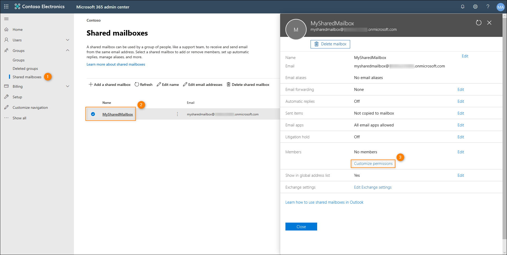 How to add signatures to Office 365 shared or resource mailboxes
