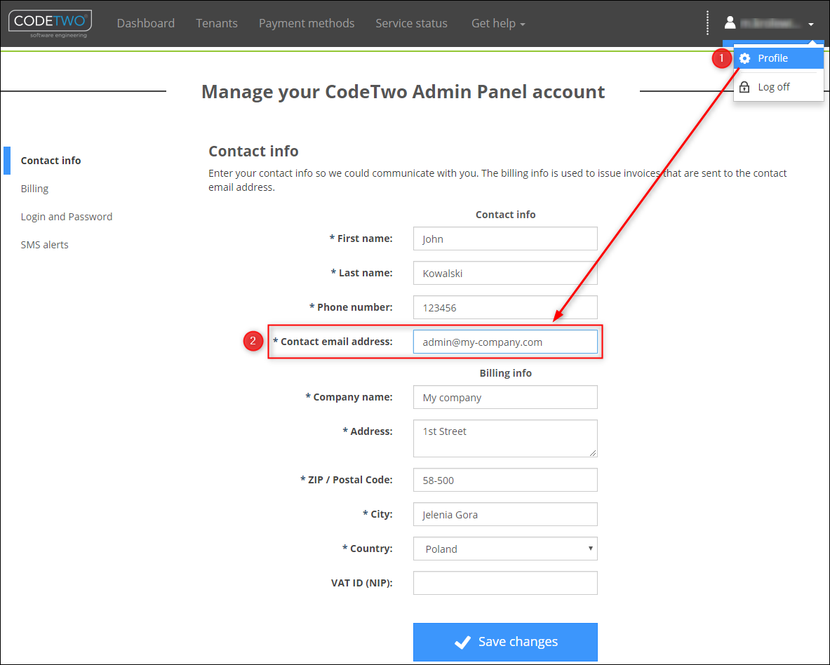 Where to find invoices for CodeTwo Email Signatures for Office 365