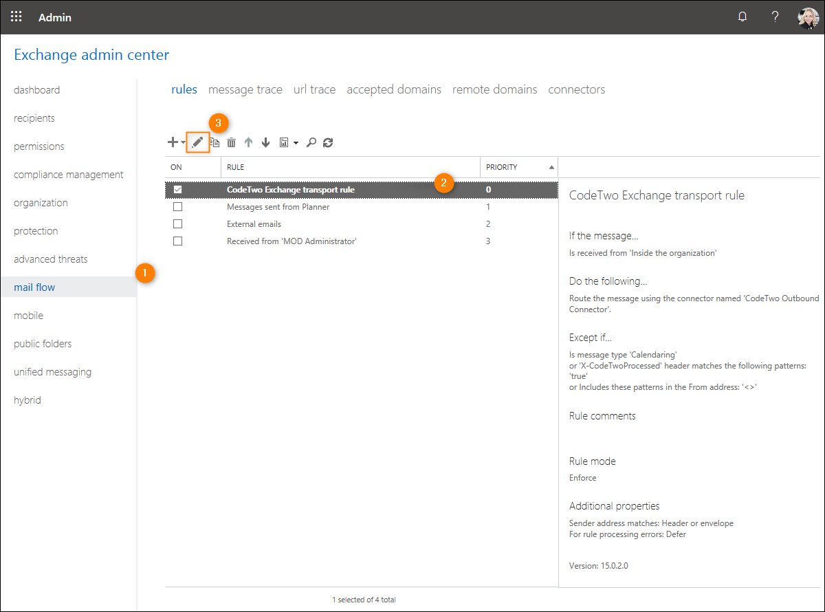 How to manually edit an existing transport rule to add or remove users ...