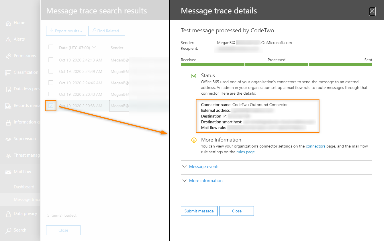 How to check if emails are correctly routed through the CodeTwo service ...