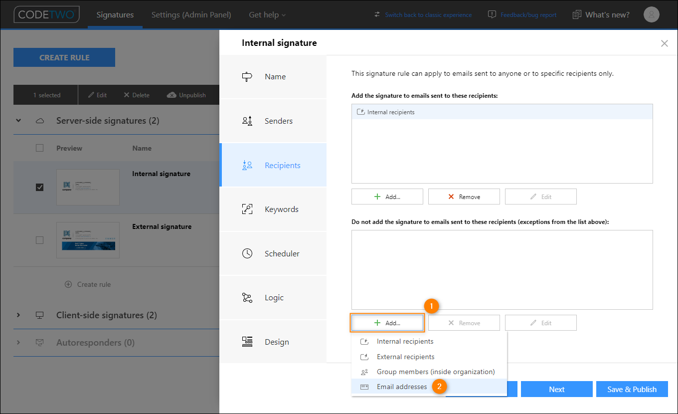 How to avoid recipient limit issues when using CodeTwo Email Signatures for Office  365