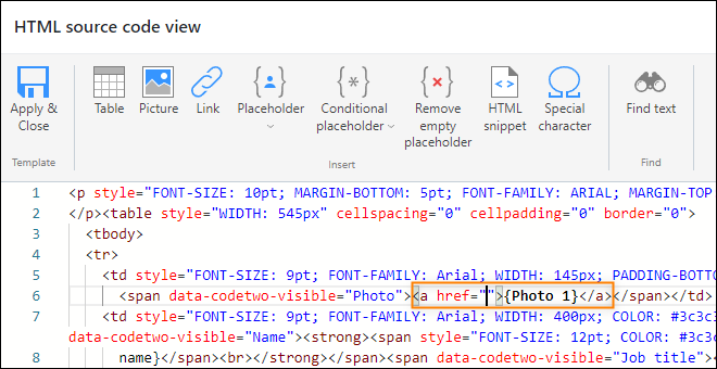 Placeholder html on sale