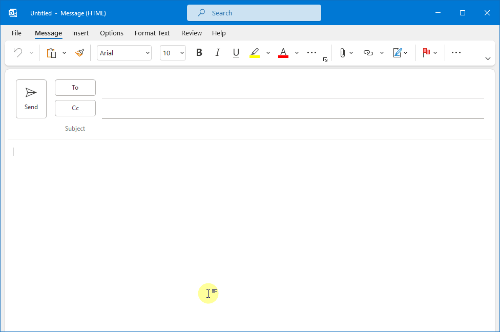 How to Compose a Message in Microsoft Outlook