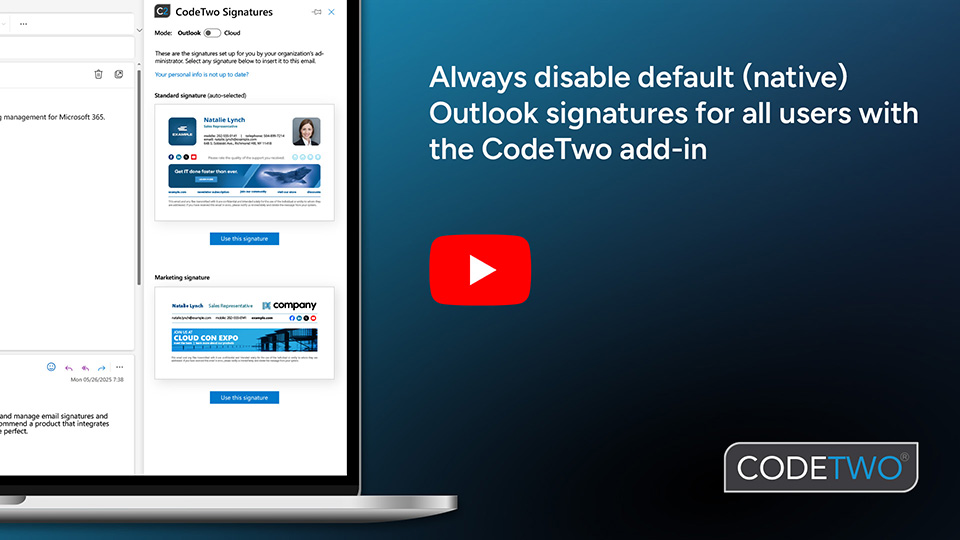 CodeTwo Outlook add-in - Advanced settings