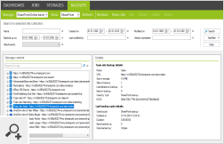 On the Backups tab, you can switch the view to SharePoint backups. Then, you can easily browse the backed-up data of SharePoint and OneDrive for Business sites.