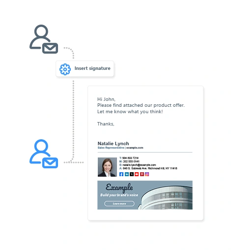 Exchange Rules Pro - Company-wide signature