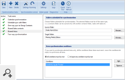 Finely define which items will be synchronized between folders.