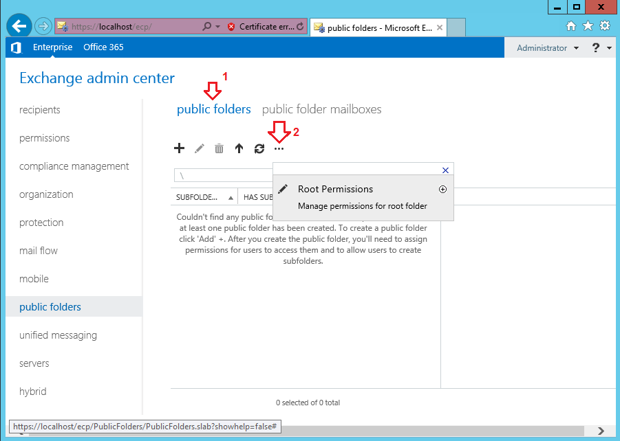 How to create public folders in Microsoft Exchange and Office 365
