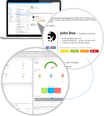 Easy customer satisfaction measurement in email