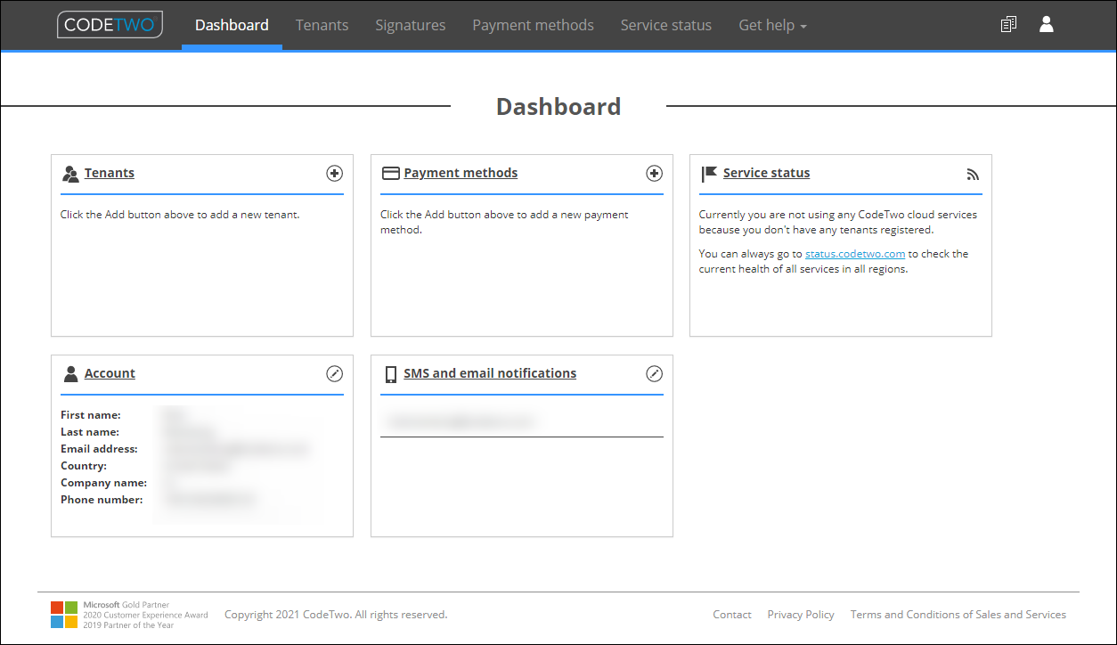 Get started - Create a CodeTwo account | CodeTwo Email Signatures for ...