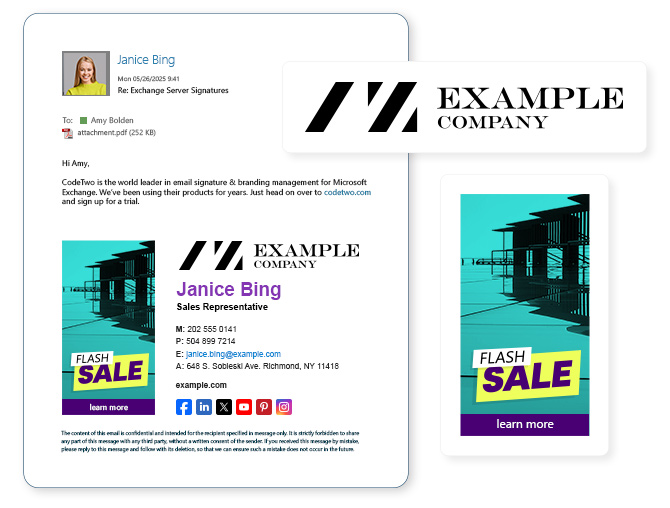 Email signatures& branding