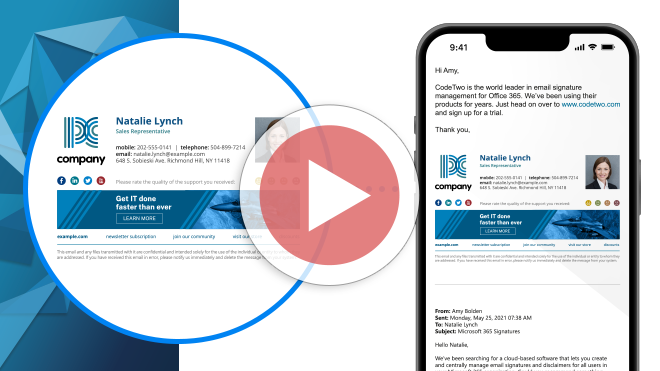 Video: Top 10 reasons for managing email signatures with CodeTwo