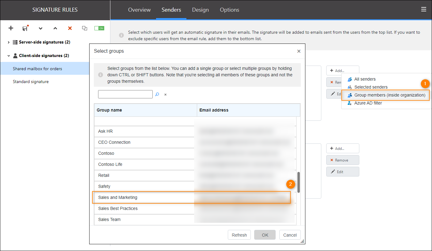 Examples of use Use signatures with shared mailboxes CodeTwo Email