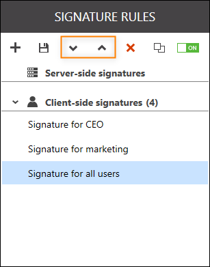 Examples of use - Use different signatures for different senders ...
