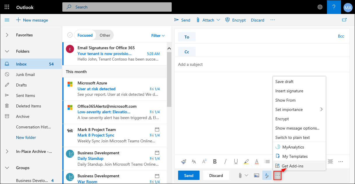 outlook add ins for mac