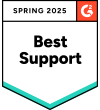 G2 Spring 2025 Best support award