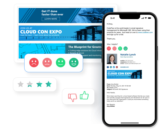 Use email signatures for marketing and track the results