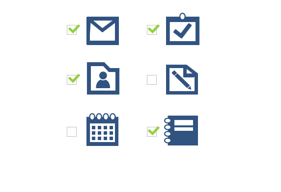 Select folder types
