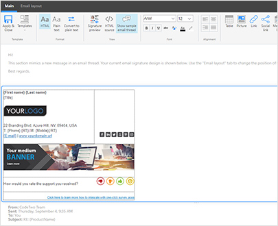 100% GUI signature template editor