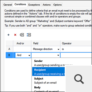 Rules properties
