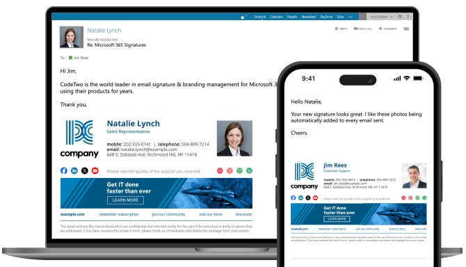 Office 365 user photos in email signatures