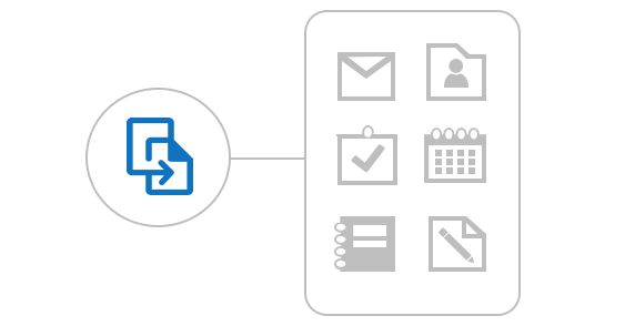 Migrate email, calendars, contacts and more