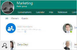 You can also see the images of your users in Office 365 (Microsoft 365) groups.