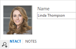 An Office 365 user photo displayed in an Outlook 2016 contact