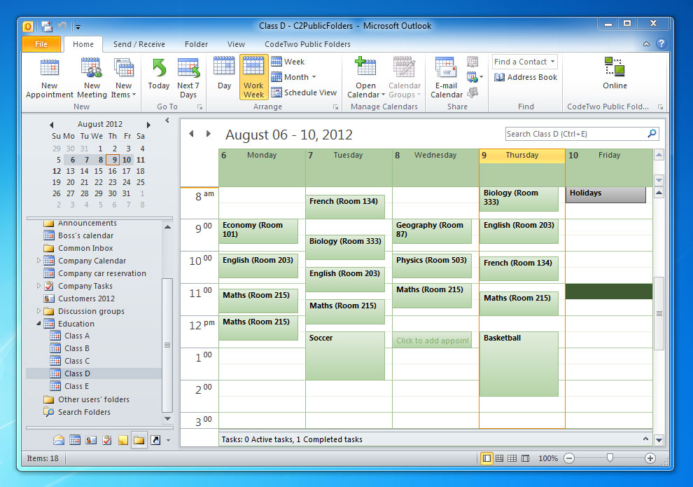 show current time in outlook calendar for mac