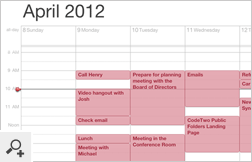 Outlook calendar synced with iCloud