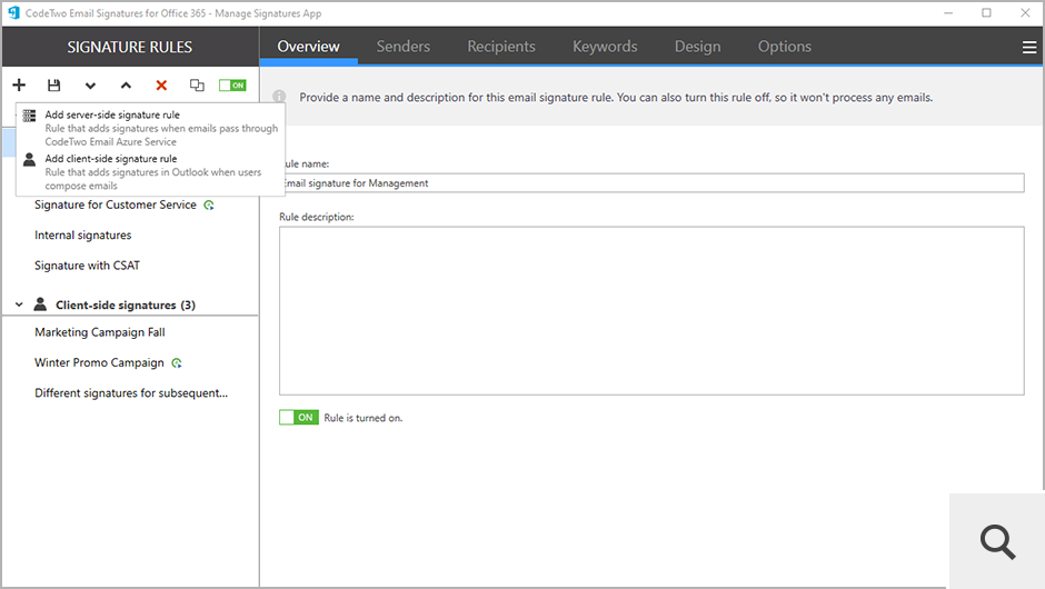 CodeTwo Email Signatures for Office 365 - Screenshots and Videos