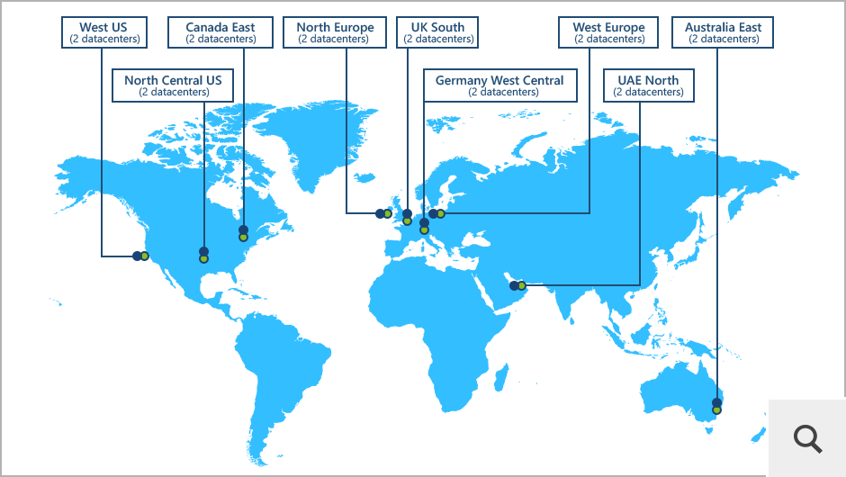 Our services reside in 18 Azure datacenters hosted in different regions. When you register your tenant with CodeTwo, you can choose any of these Azure regions.