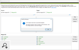 The program also lets you map permission levels between the source and target SharePoint and OneDrive for Business sites. Use the Map and Automap buttons to match the permission levels manually or let the program do it automatically.