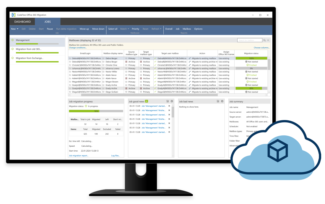 CodeTwo Office 365 Migration - Install in the cloud