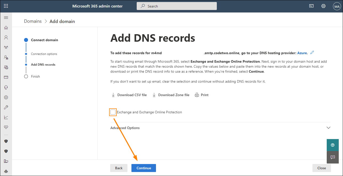 How To Configure A Codetwo Domain In Office 365