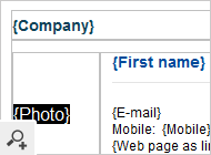 Every signature can also contain users’ individual photographs that are taken from the Active Directory thumbnailPhoto attribute.