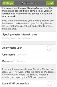 Public Folders iOS - connection - my SM