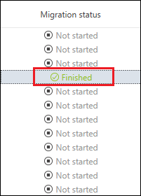 Office 365 Migration mailbox migration report