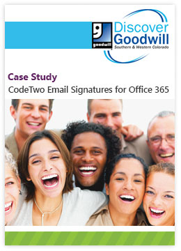 Case Study by Discover Goodwill - CodeTwo Email Signatures for Office 365