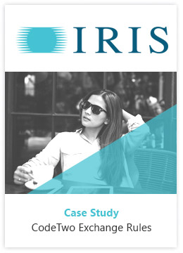 CodeTwo Exchange Rules CS Iris The visual