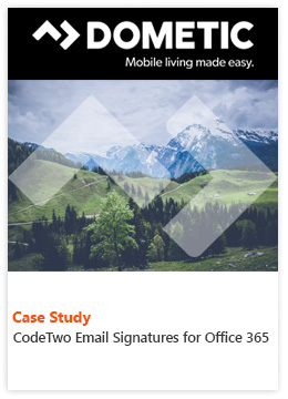 Case Study by Dometic Group - CodeTwo Email Signatures for Office 365