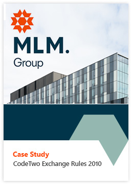 Case Study by MLM Group - CodeTwo Exchange Rules 2010