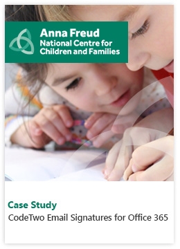 Case Study by Anna Freud National Centre for Children and Families - CodeTwo Email Signatures for Office 365