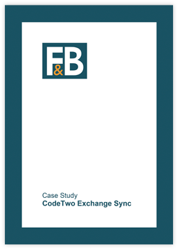Case Study by F&B Law - CodeTwo Exchange Sync