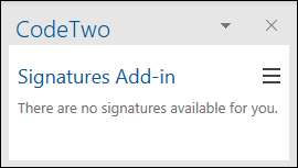 No signatures available for the user