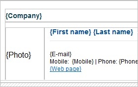 Users' AD attributes will be automatically inserted to email signatures