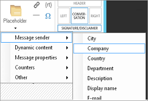 Convenient placeholder picker in CodeTwo's editor