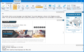 CodeTwo Signature Template Editor - no HTML scripting required.