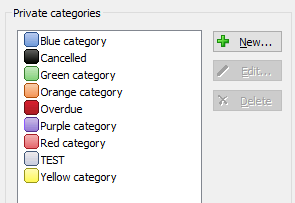 Public and private category editor in CodeTwo CatMan.